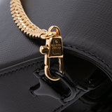 Mini Leather Horsebit 1955 Web Satchel Black - Lab Luxury Resale