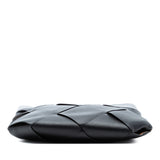 Small Leather Maxi Intrecciato Slip Tote Black - Lab Luxury Resale