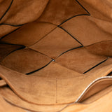 Small Leather Maxi Intrecciato Slip Tote Black - Lab Luxury Resale