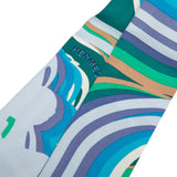 Brides De Gala Shadow Silk Twilly Scarf Blue - Lab Luxury Resale