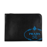 Saffiano Logo Clutch Black - Lab Luxury Resale