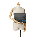 Saffiano Logo Clutch Black - Lab Luxury Resale