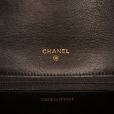 CC Satin Diamond Stitch Clutch Black - Lab Luxury Resale