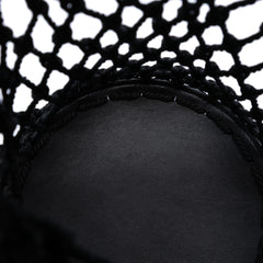 Mesh and Leather Bucket Bag Black - Lab Luxury Resale