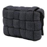 Denim Intrecciato Cassette Padded Crossbody Blue - Lab Luxury Resale