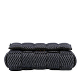 Denim Intrecciato Cassette Padded Crossbody Blue - Lab Luxury Resale