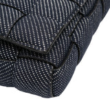Denim Intrecciato Cassette Padded Crossbody Blue - Lab Luxury Resale
