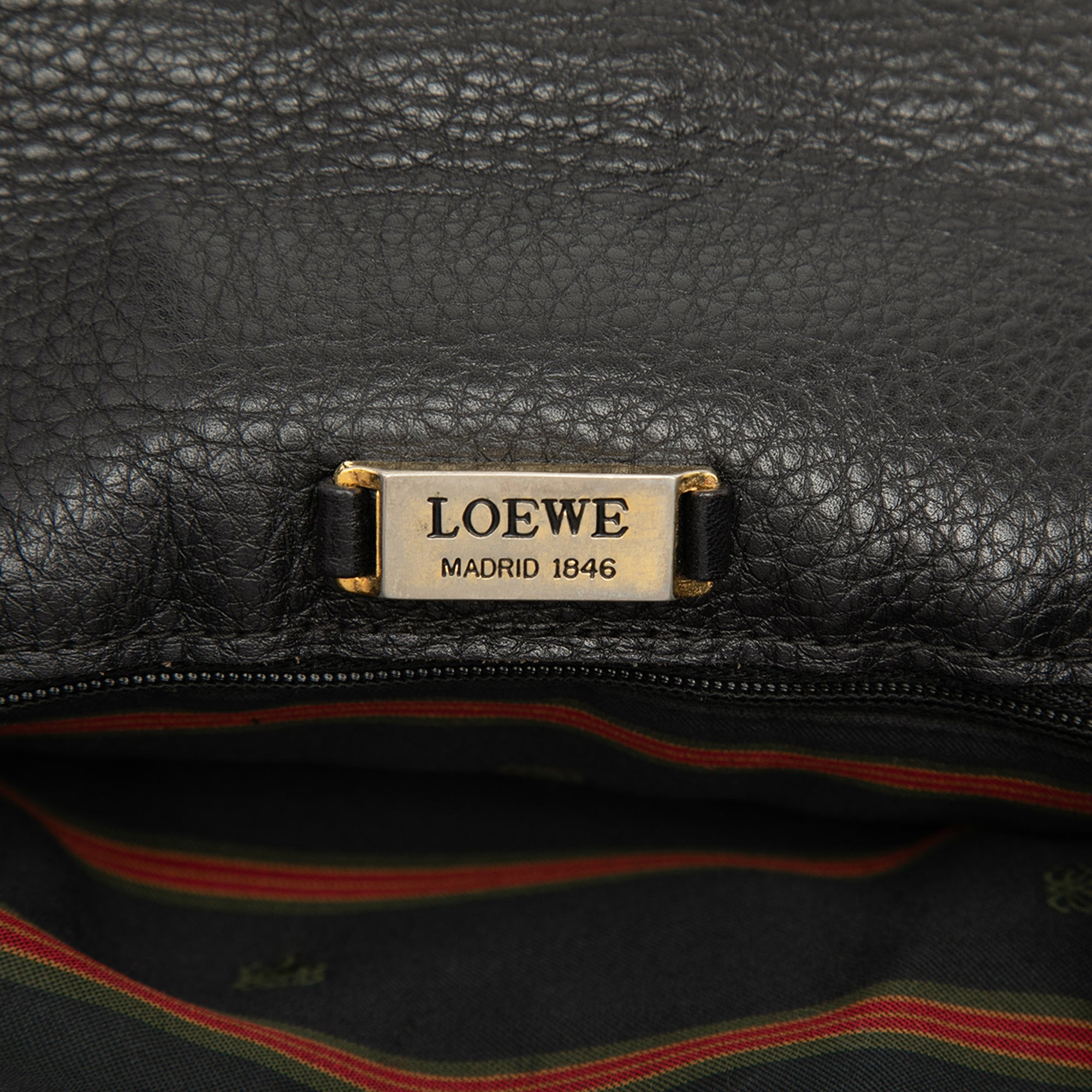 Leather Anagram Flap Crossbody Black - Lab Luxury Resale