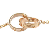 18K Rose Gold Baby Love Necklace Pink - Lab Luxury Resale