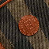 Pequin Coated Canvas Dome Satchel Brown - Lab Luxury Resale