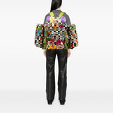 Gucci The North Face Floral Multicolor Nylon and Leather Backpack