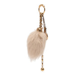 Gold Plated Chloe Symbols and Shearling Tail Bag Charm Gold - Lab Luxury Resale