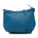 Nappa Intrecciato Crossbody Blue - Lab Luxury Resale