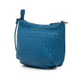 Nappa Intrecciato Crossbody Blue - Lab Luxury Resale