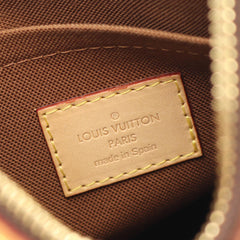 Louis Vuitton Monogram Odeon PM brown bag with leather handles and gold-tone hardware, featuring the iconic monogram canvas.
