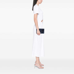 Embroidered Denim Impunto Clutch Blue - Lab Luxury Resale