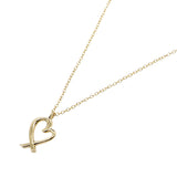 18K Yellow Gold Paloma Picasso Loving Heart Necklace Gold - Lab Luxury Resale