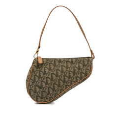 Mini Diorissimo Canvas Saddle Pochette Green - Lab Luxury Resale