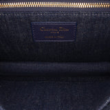 Printed Denim Flowers 30 Montaigne Flap Blue - Lab Luxury Resale