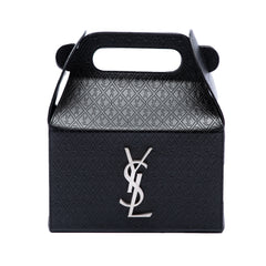 Monogram Leather Take Away Box Handbag Black - Lab Luxury Resale