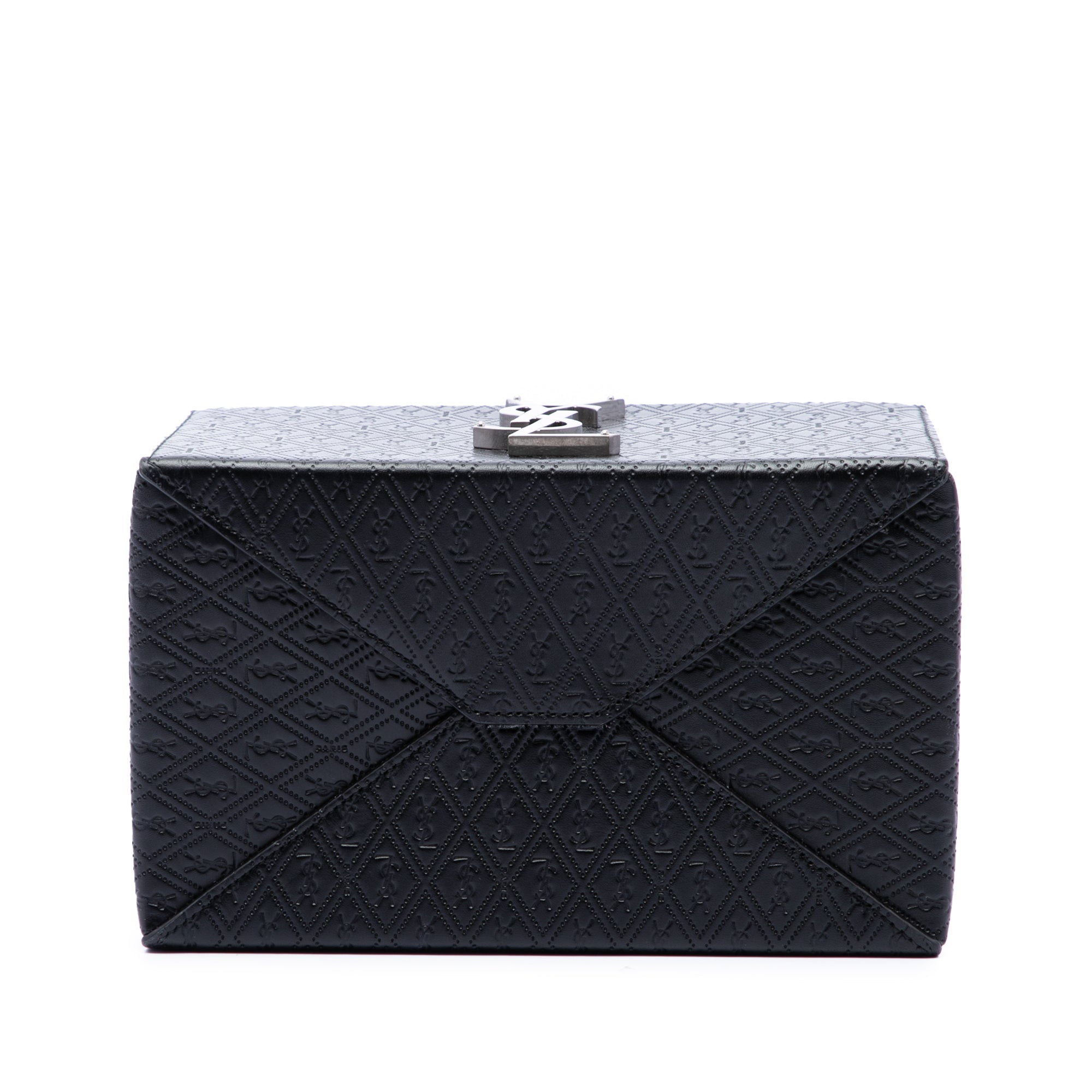 Monogram Leather Take Away Box Handbag Black - Lab Luxury Resale
