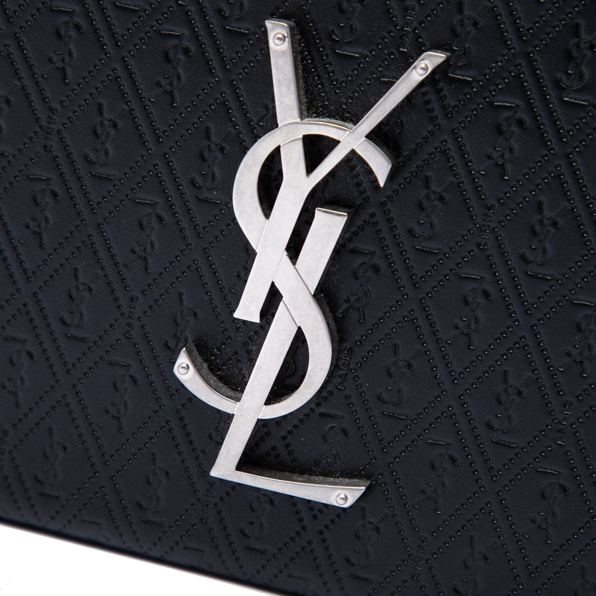 Monogram Leather Take Away Box Handbag Black - Lab Luxury Resale