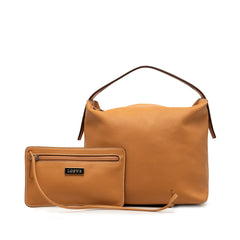 Calfskin Handbag Brown - Lab Luxury Resale
