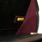 Metallic Lambskin CC Chain Fringe Clutch Black - Lab Luxury Resale