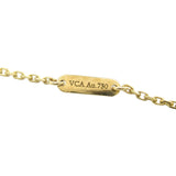 18K Yellow Gold and Onyx Vintage Alhambra Pendant Necklace Gold - Lab Luxury Resale