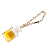 Resin No 5 Perfume Bottle Bag Charm Gold - Lab Luxury Resale