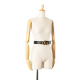 Leather GG Marmont Belt Black - Lab Luxury Resale