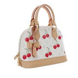 Takashi Murakami Monogram Cherry Alma BB White - Lab Luxury Resale