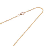 18K Rose Gold Love Interlocking Necklace Pink - Lab Luxury Resale