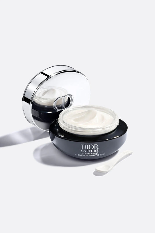 Dior Capture Night Cream 50ml jar with elegant packaging and Dior branding, displayed on a clean surface.