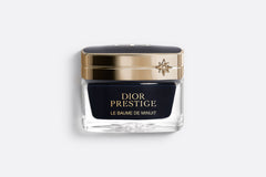 Dior Prestige Le Baume de Minuit beauty balm jar, 50g, new in box, elegant packaging with gold accents, ideal for nighttime skincare.