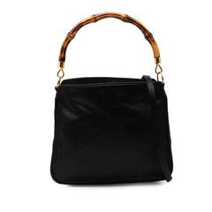 Bamboo Satin Satchel Black - Lab Luxury Resale