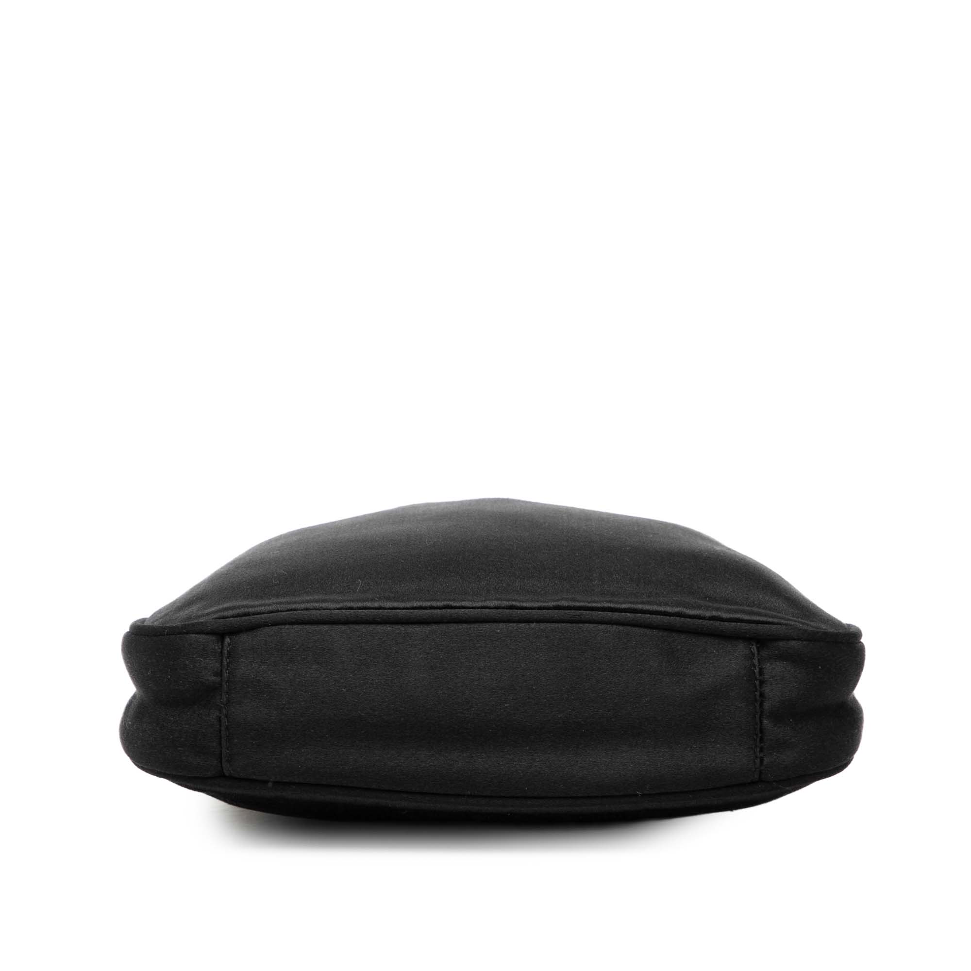 Bamboo Satin Satchel Black - Lab Luxury Resale