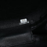 Chevron Stitched Calfskin La Pausa Evening Bag Black - Lab Luxury Resale