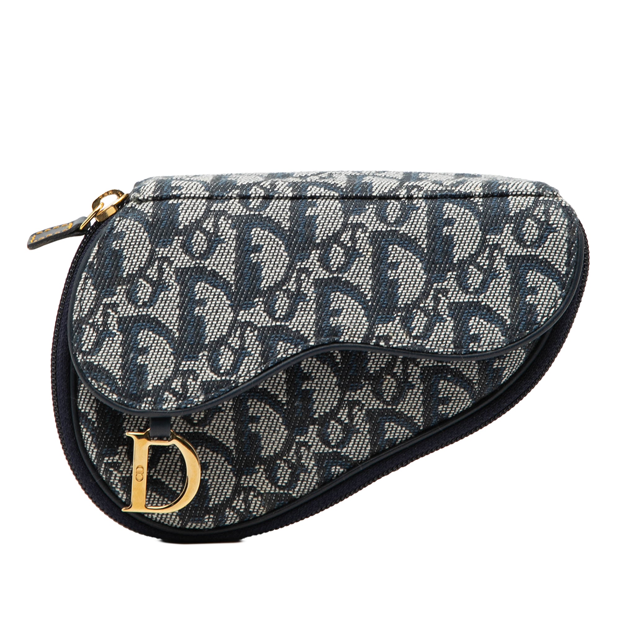 Diorissimo Canvas Saddle Pouch Blue - Lab Luxury Resale