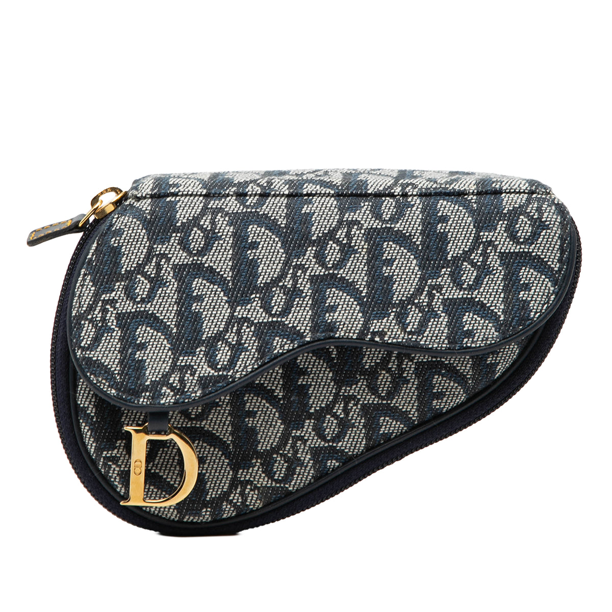 Diorissimo Canvas Saddle Pouch Blue - Lab Luxury Resale