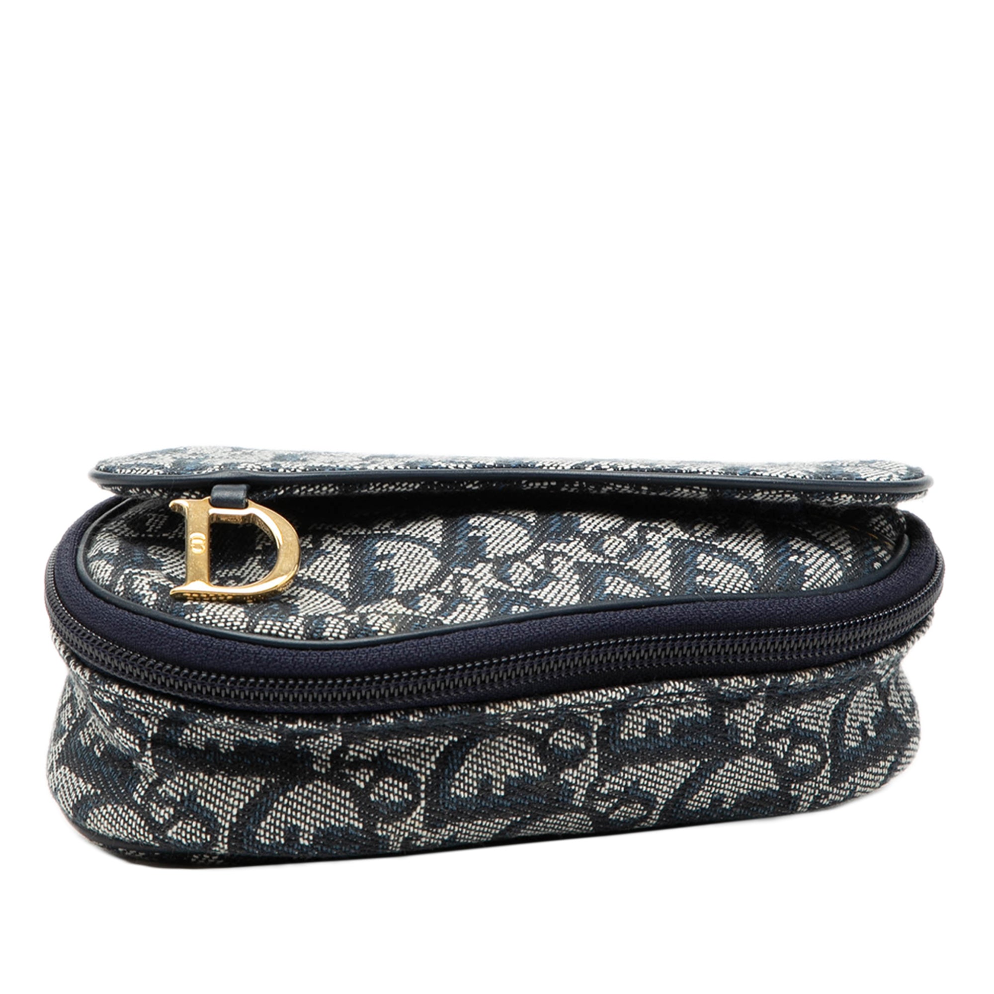Diorissimo Canvas Saddle Pouch Blue - Lab Luxury Resale