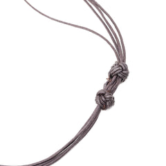 Buffalo Horn Square Pendant Necklace Brown - Lab Luxury Resale
