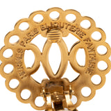 Gold Plated Bijouterie Fantaisie Clip on Earrings Gold - Lab Luxury Resale