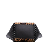 Pony Hair and Leather Leopard Printed Le Hinge Tote Brown - Lab Luxury Resale