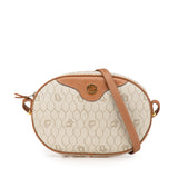 Honeycomb Coated Canvas Crossbody Brown - Lab Luxury Resale