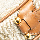 Honeycomb Coated Canvas Crossbody Brown - Lab Luxury Resale