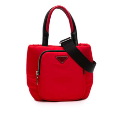 Small Tessuto Pocket Cargo Tote Red - Lab Luxury Resale