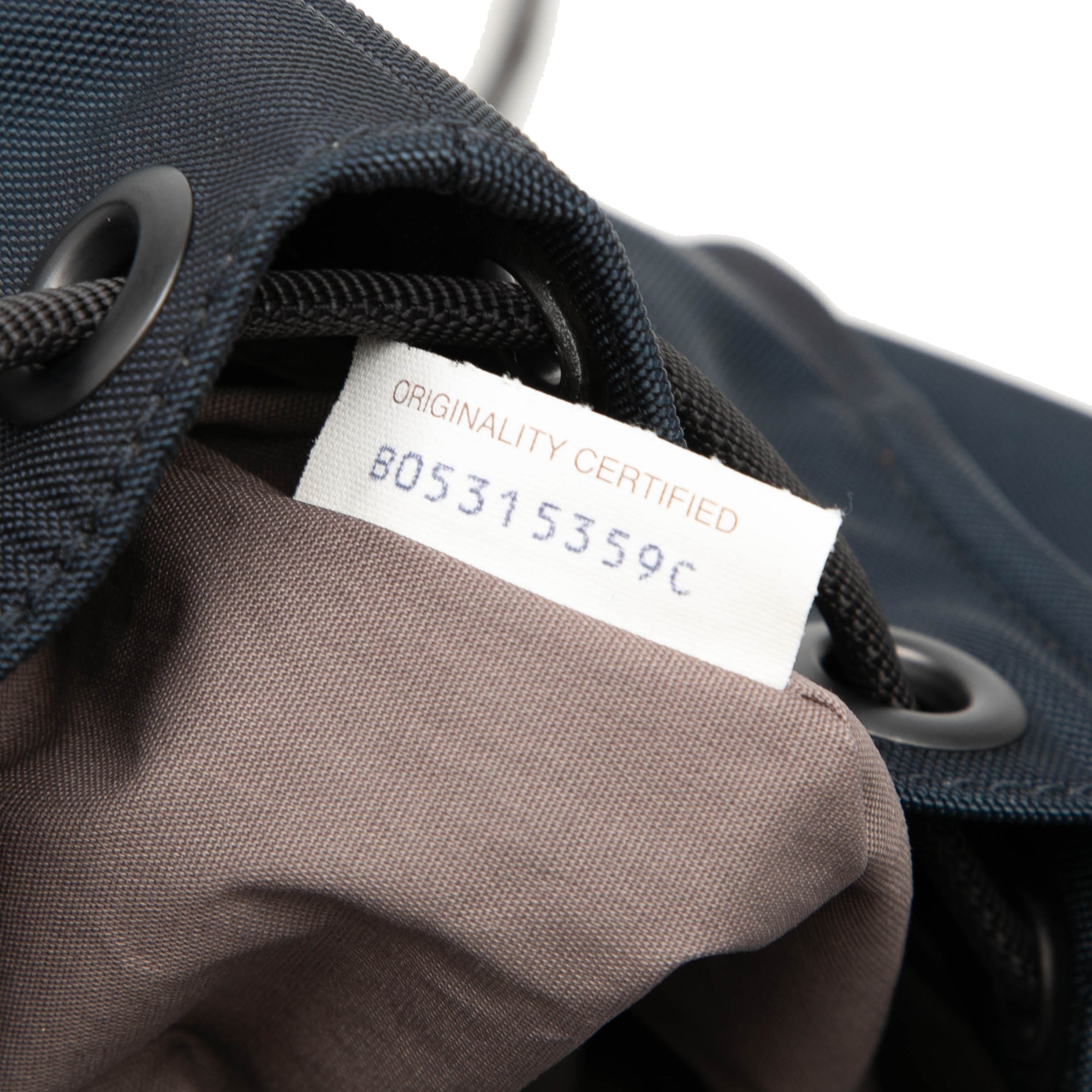 Canvas and Nappa Intrecciato Flap Backpack Blue - Lab Luxury Resale