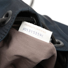 Canvas and Nappa Intrecciato Flap Backpack Blue - Lab Luxury Resale