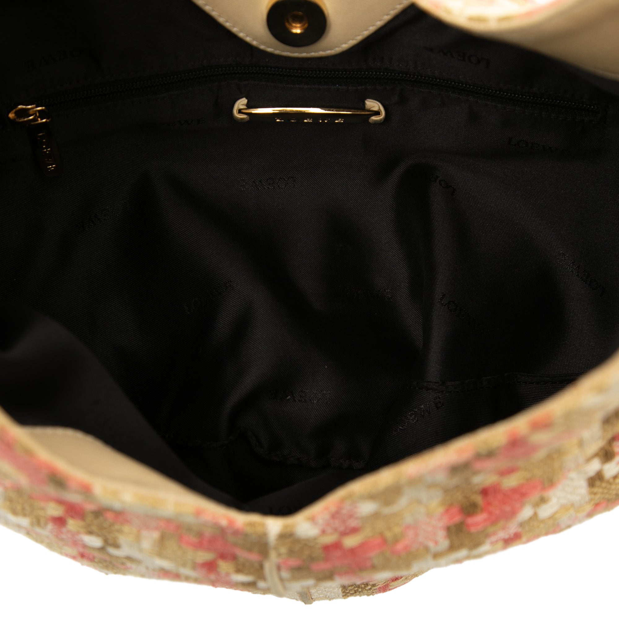 Tweed Houndstooth Hobo Beige - Lab Luxury Resale